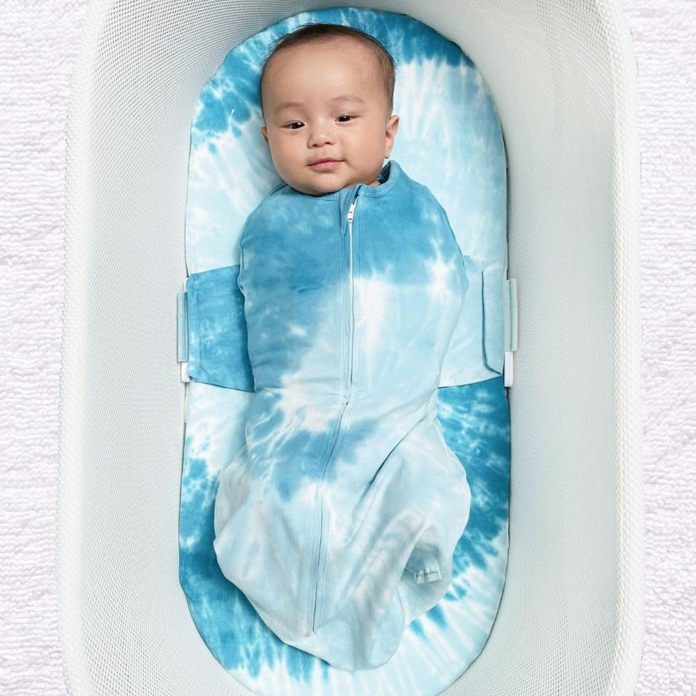 Happiest Baby SNOO Sleep Sack quiet Velcro detail emphasizes escape-proof security