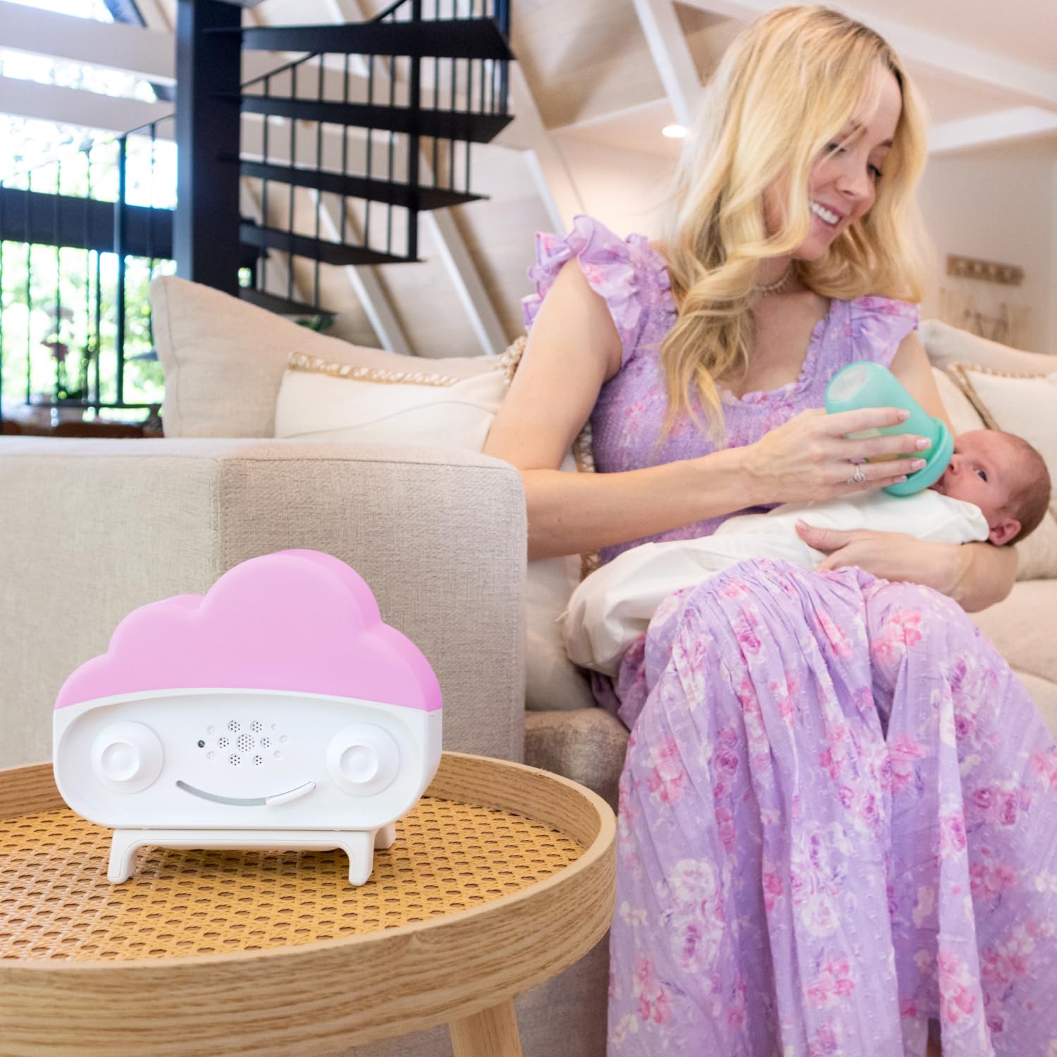 Happiest Baby SNOObie routine setup screenshot, app-powered sleep cues support bedtime consistency.