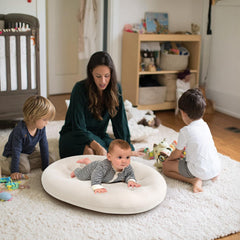 Happle sunny baby lounger 3D polyester-fill provides stable support for play
