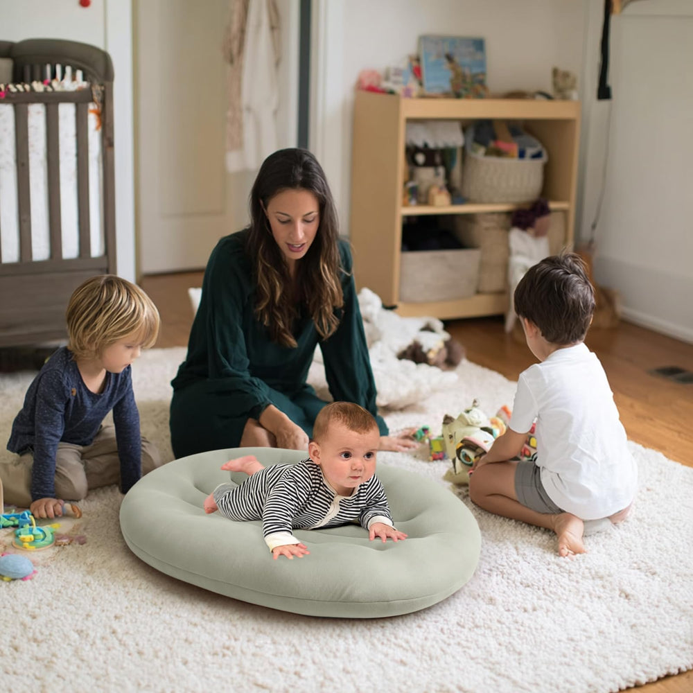 Happle sunny baby lounger features durable, easy-clean construction for busy parents.
