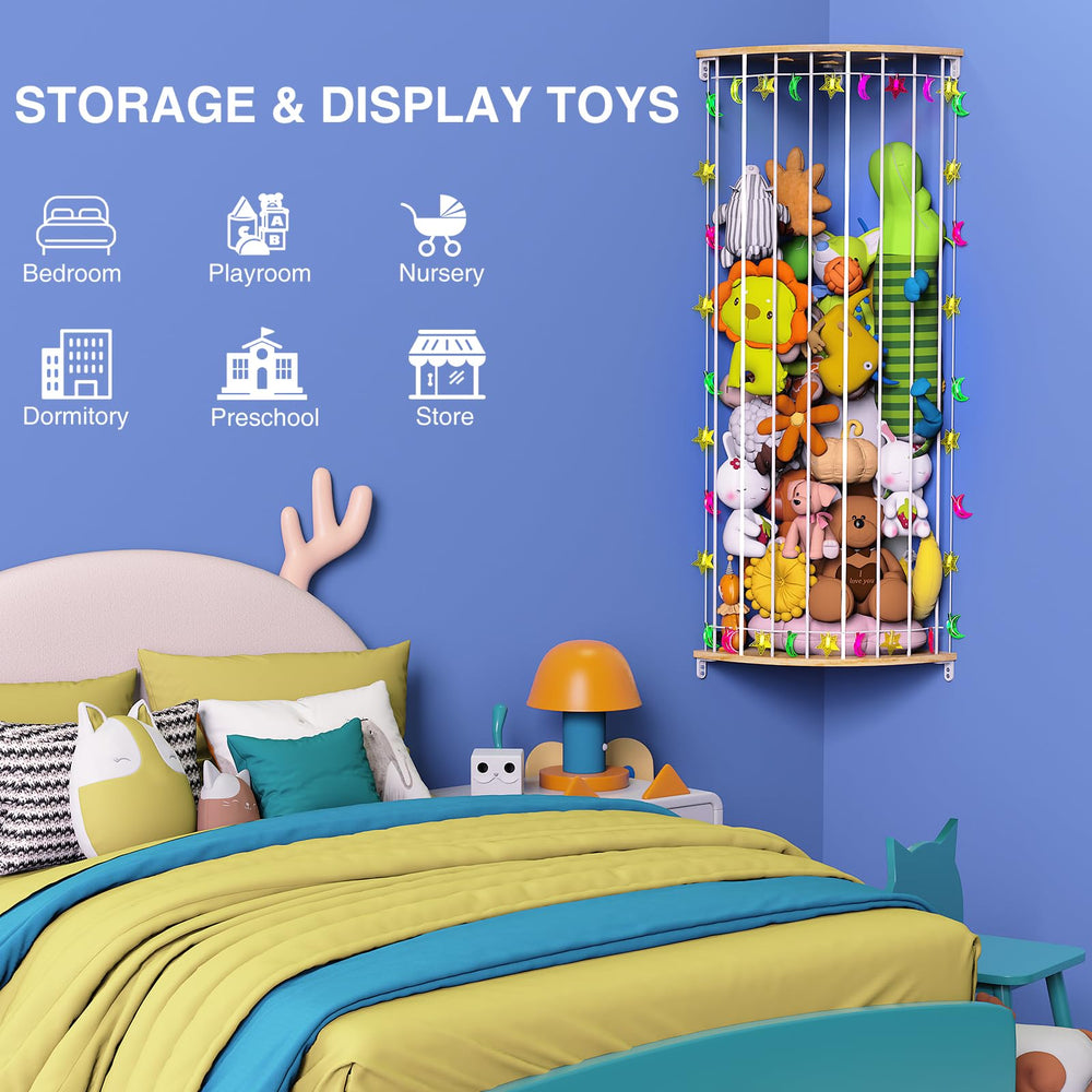 Happnear 80-inch-extension-storage shows adjustable height for versatile toy access.