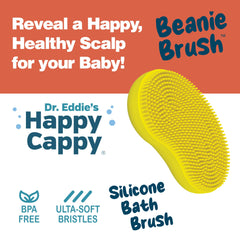 Happy Cappy Beanie Brush uses BPA-free silicone for gentle daily use