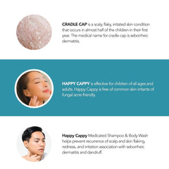Happy Cappy Medicated Shampoo suitable for children of all ages