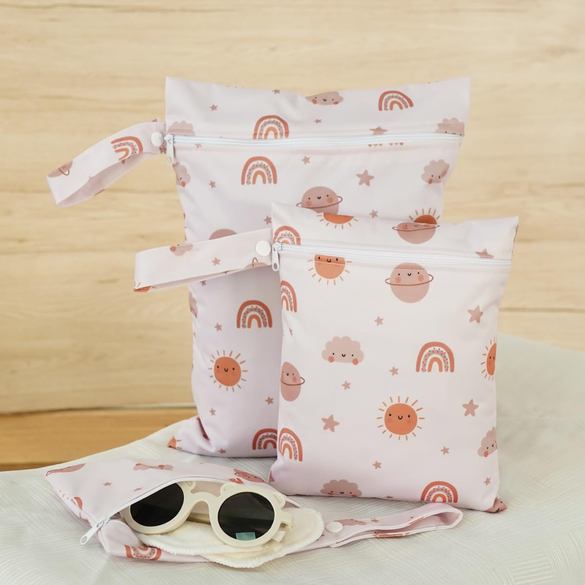 Happy Flute foldable wet bag demonstrates lightweight, travel-friendly design.