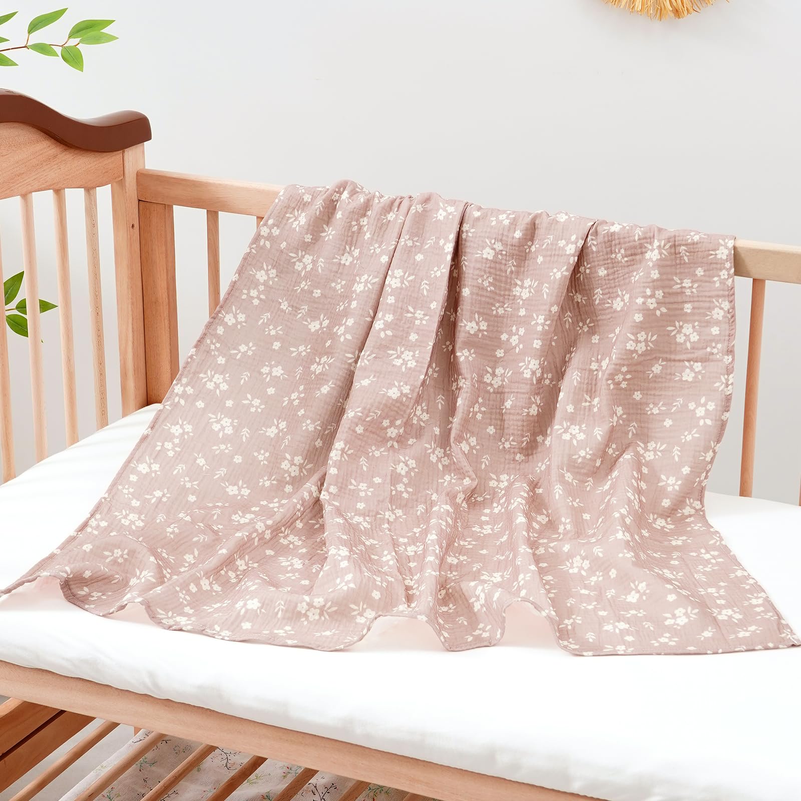 Happy Flute swaddle in stroller setup showing travel-friendly comfort.