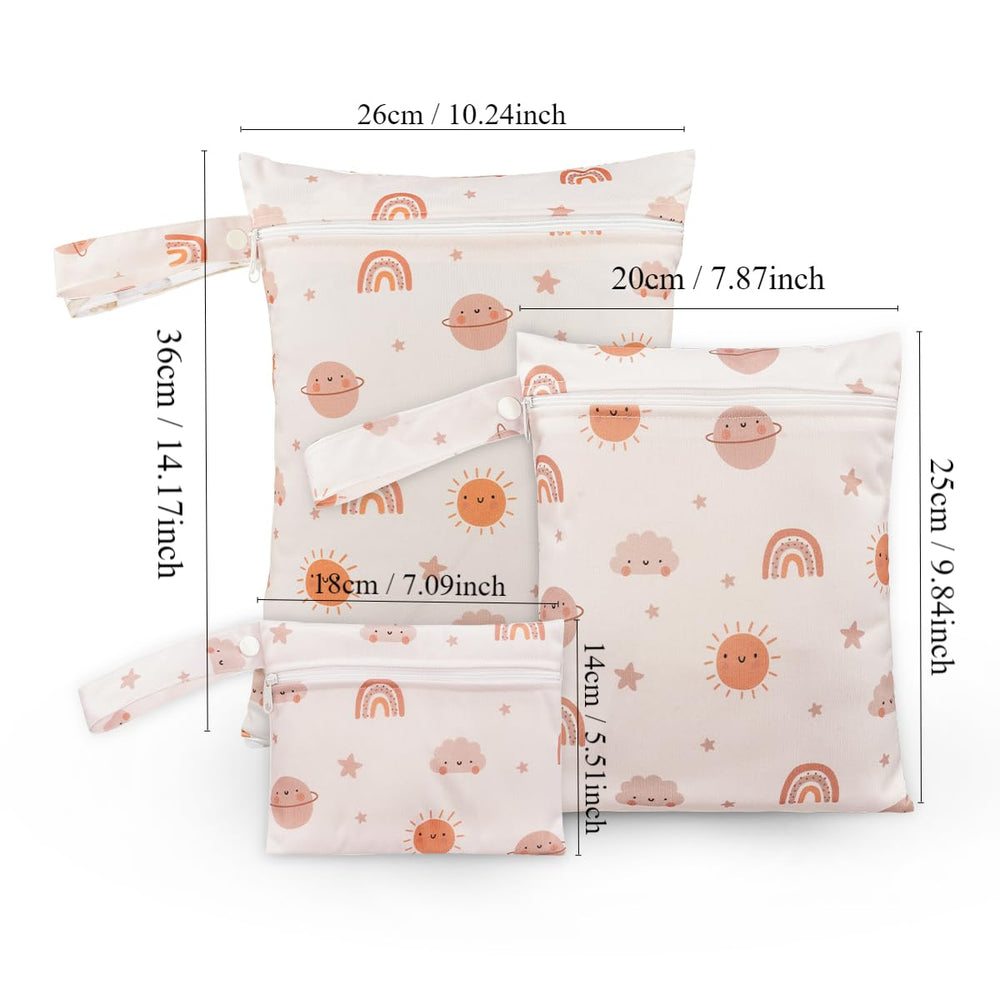 Happy Flute travel-friendly wet bag keeps wet clothes dry and organized.