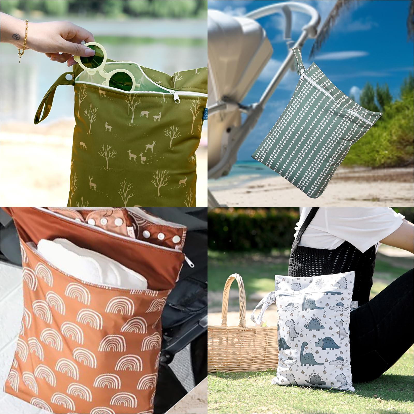 Happy Flute wet bag is portable and lightweight for gym or beach