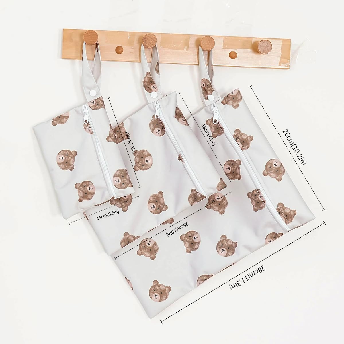 Happy Flute wet bag durable-washable image emphasizes repeated use without deformation