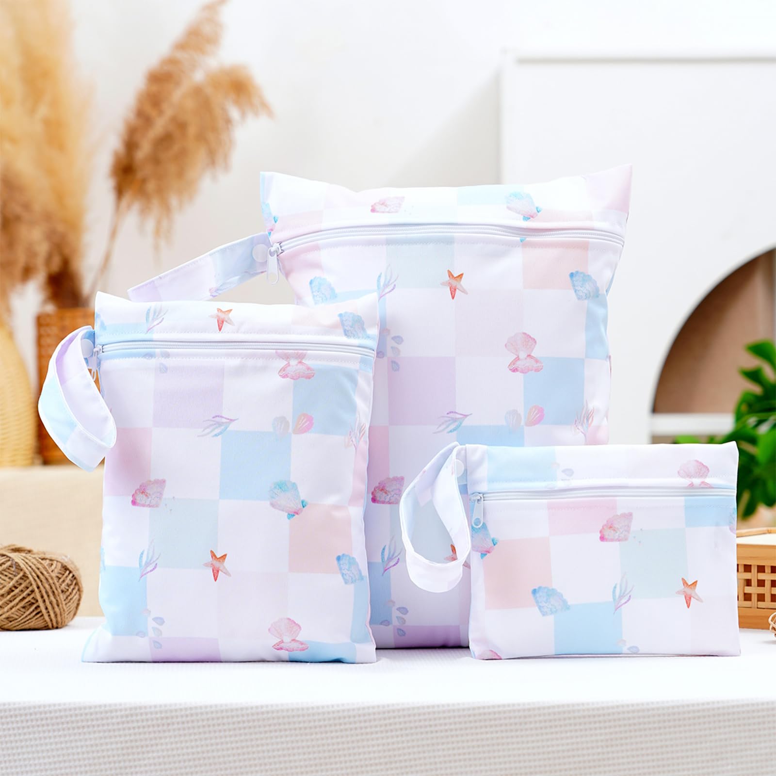 Happy Flute wet bag small cosmetics size keeps makeup organized on trips.