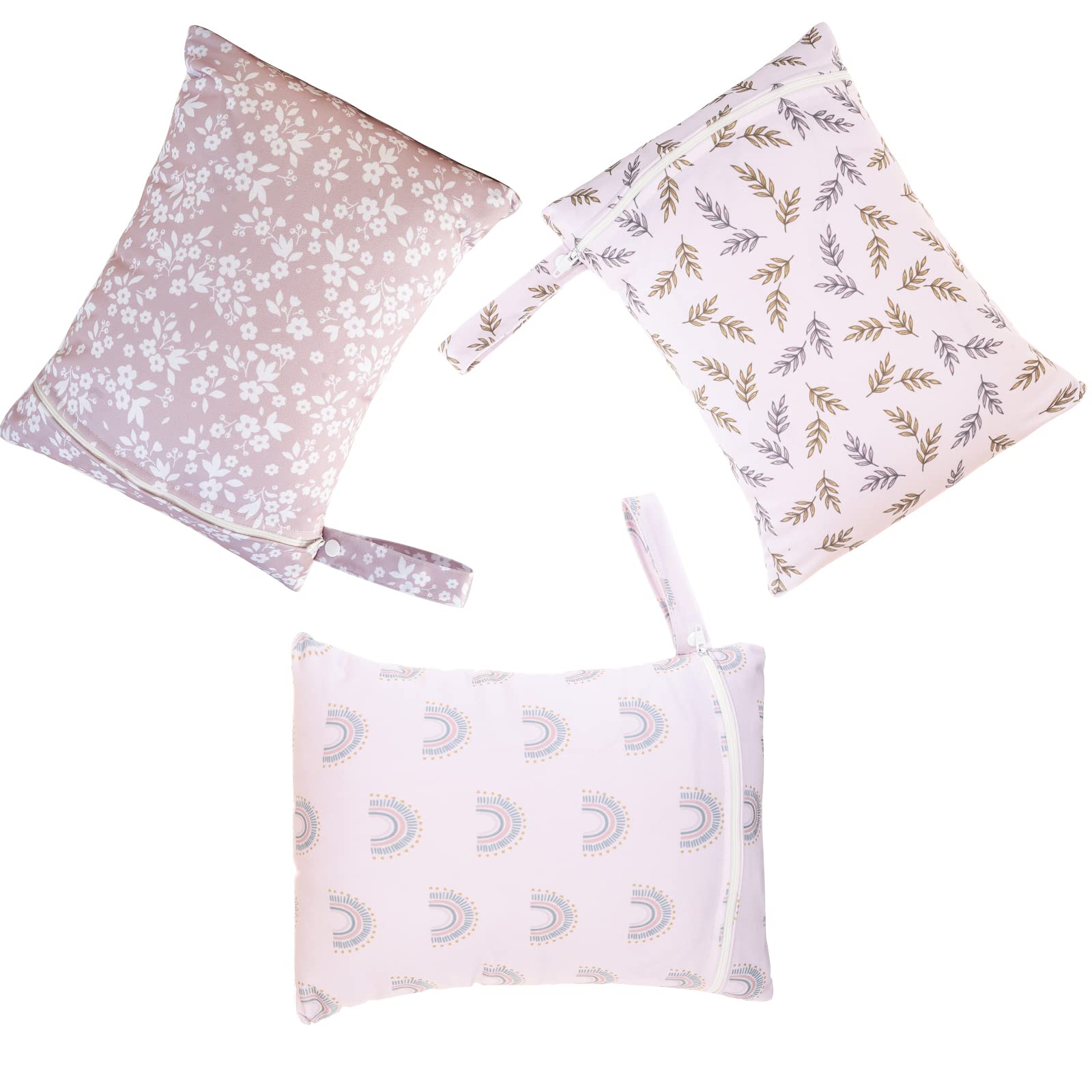 Happy Flute 3-set wet bags offer a spacious interior for multiple items