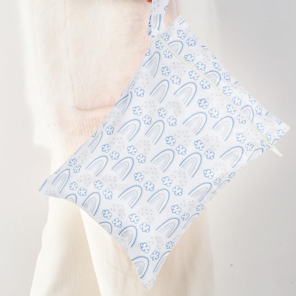 Happy Flute wet bag for travel supports on-the-go diaper changes.