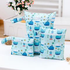 Happy Flute wet bag with zipper closure keeps valuables secure during gym and travel.