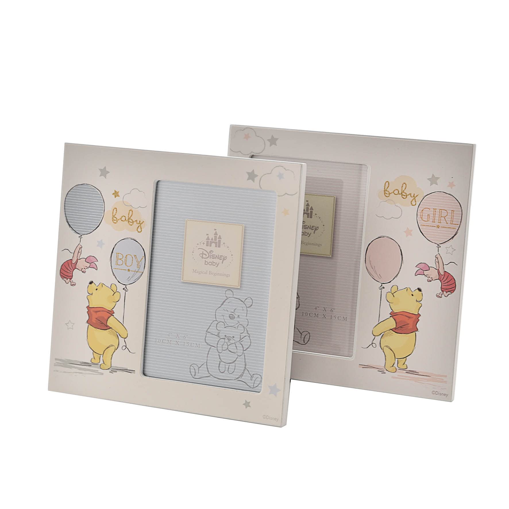 Happy Homewares 4x6 frame with gold accents enhances photo presentation