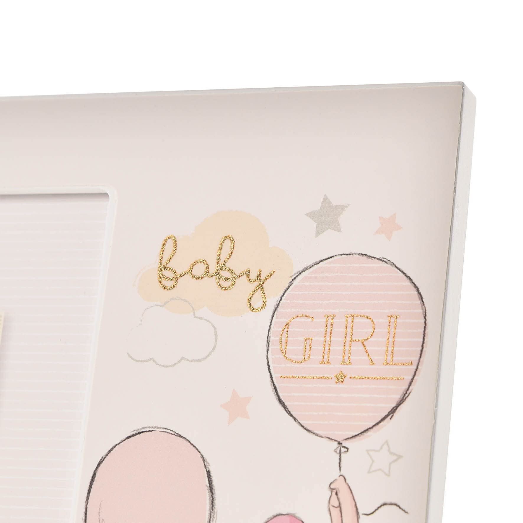Happy Homewares Magical Beginnings frame ships in foiled gift box for baby shower gifting