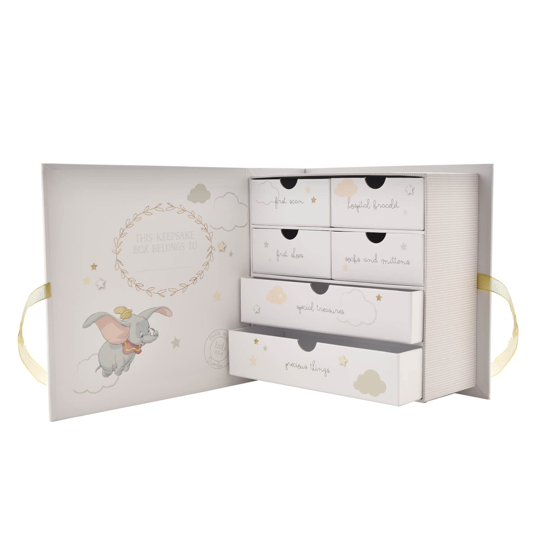 Happy Homewares Magical Beginnings with gold glitter lettering for nursery charm