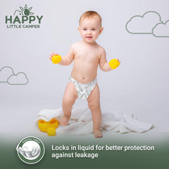 Happy Little Camper wipes with Aloe Vera Chamomile for soothing cleansing