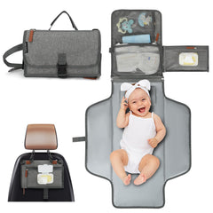 Happy Nest portable changing pad folded for travel and on-the-go diaper changes