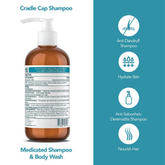Happy Cappy fragrance-free label highlighting skin-safe formula for sensitive babies.