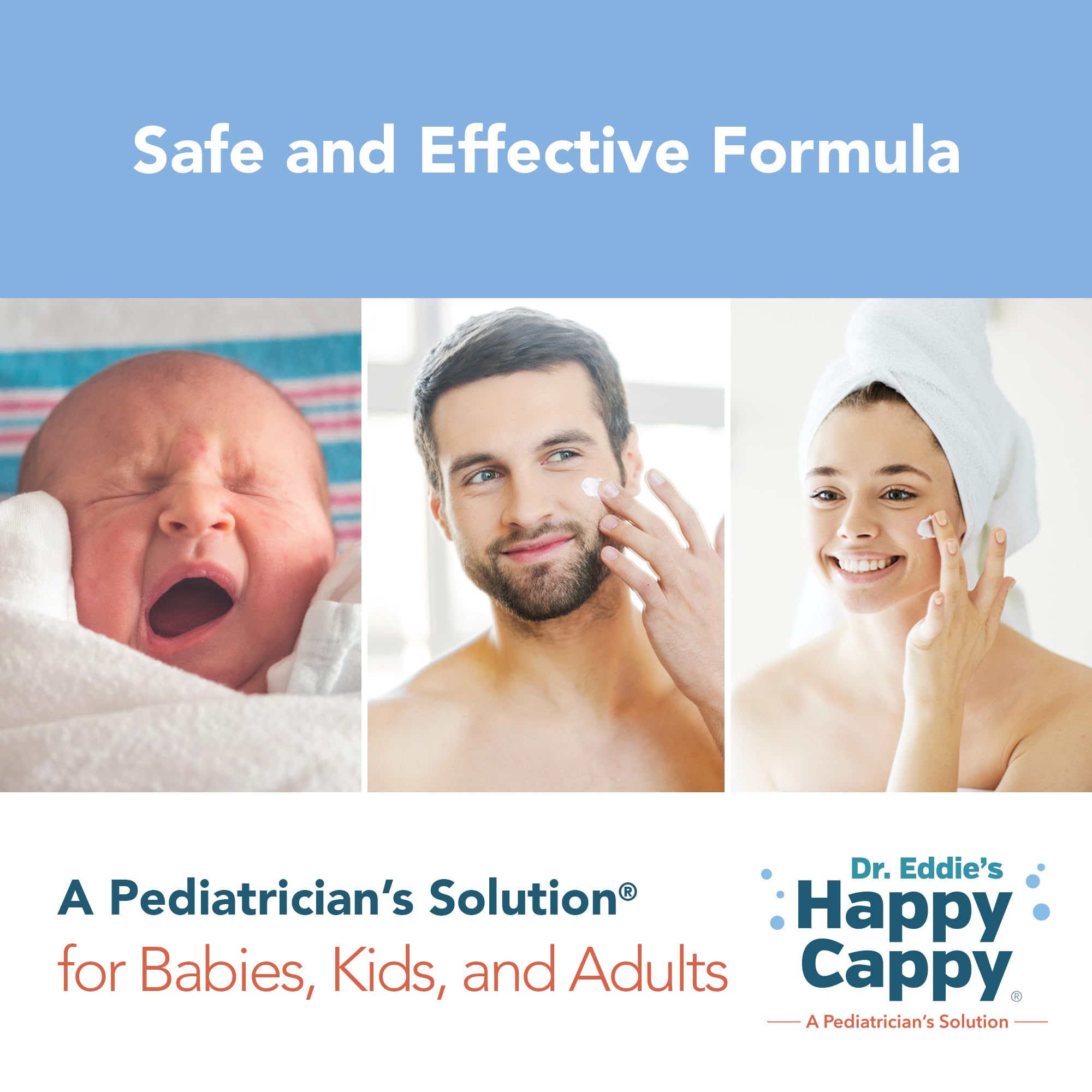 Happy Cappy Moisturizing Cream lightweight texture closeup non-greasy feel