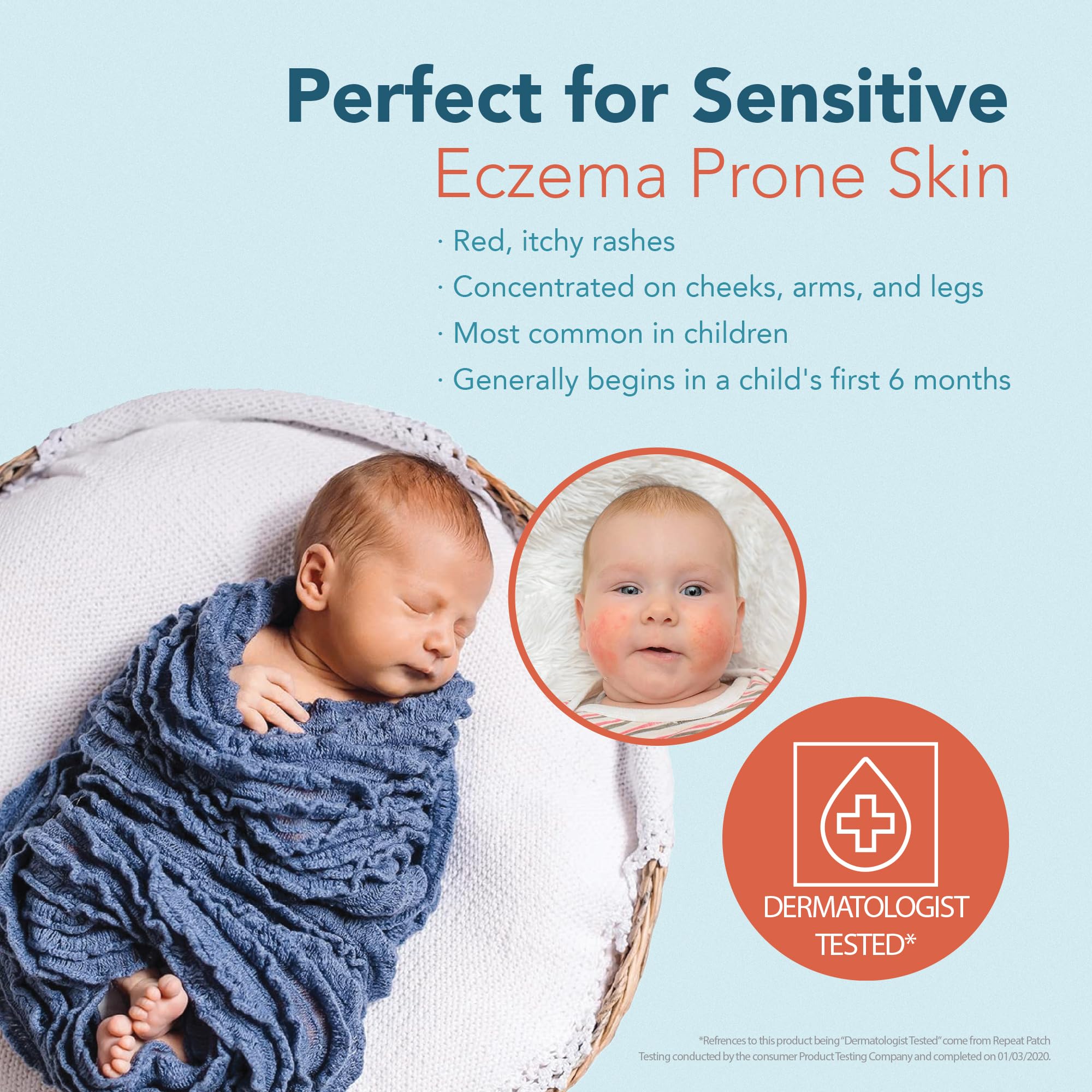 Happy Cappy Moisturizing Cream toddler smile highlighting kid-friendly routine