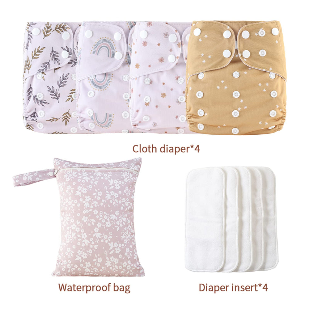 HappyFlute newborn pocket diaper close-up illustrates snug leg openings for leak-resistance.