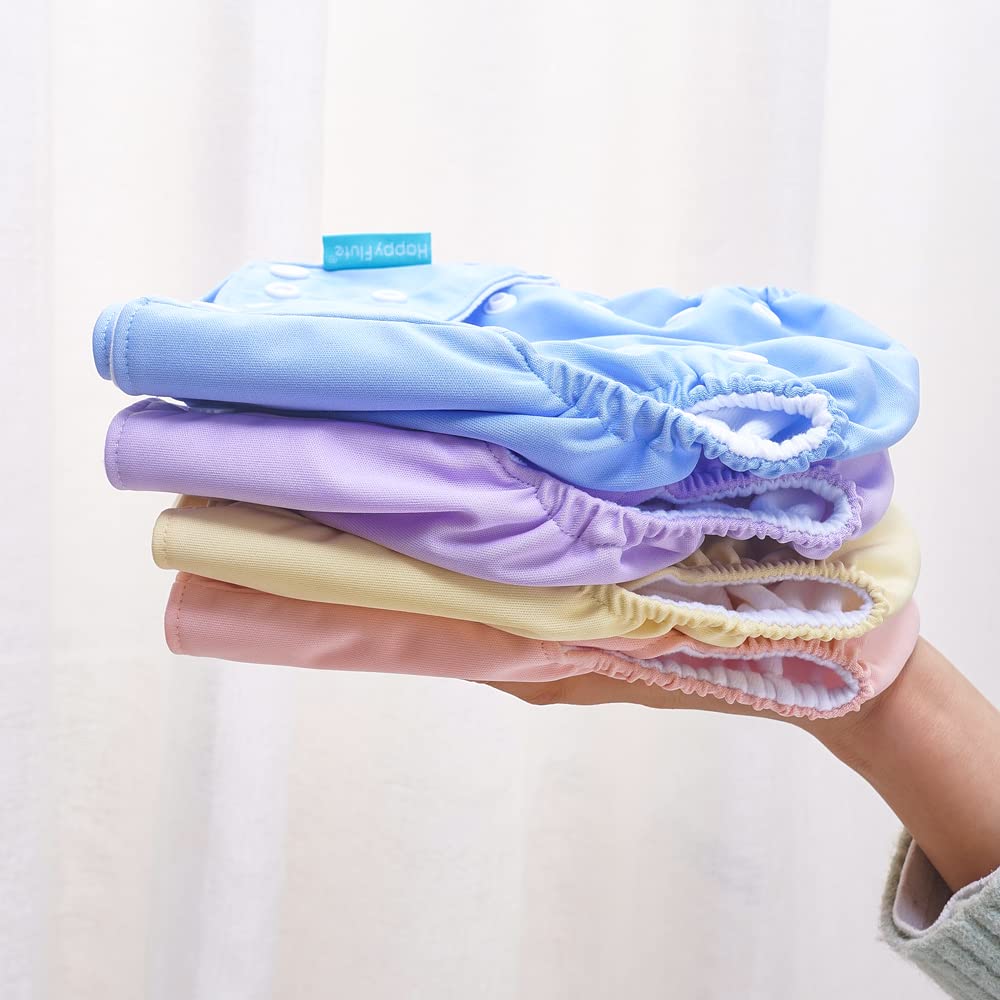HappyFlute pocket diaper with insert setup demonstrates easy use.