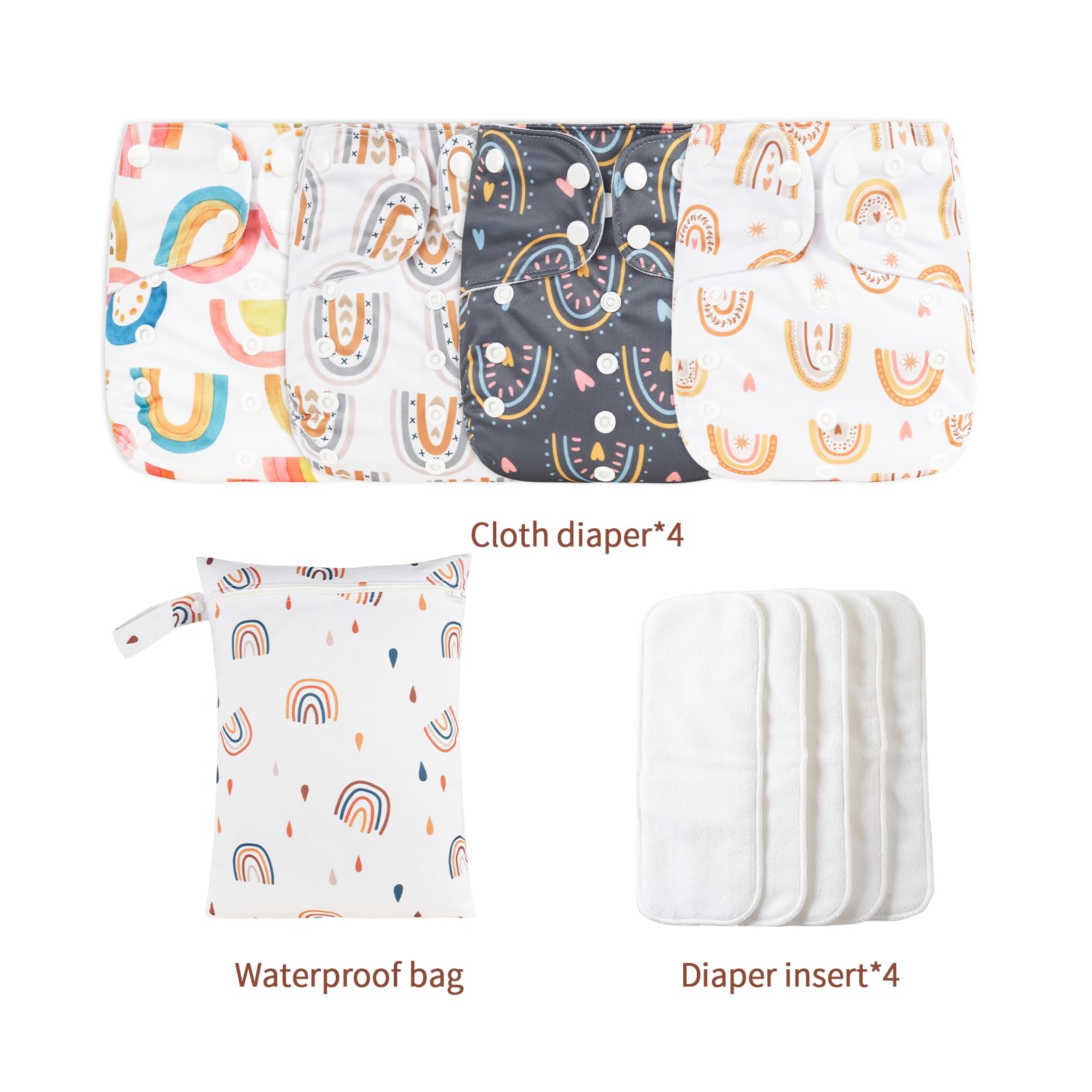 HappyFlute diaper inserts close-up highlighting soft, breathable padding for comfort.
