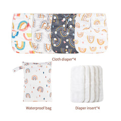 HappyFlute diaper inserts close-up highlighting soft, breathable padding for comfort.
