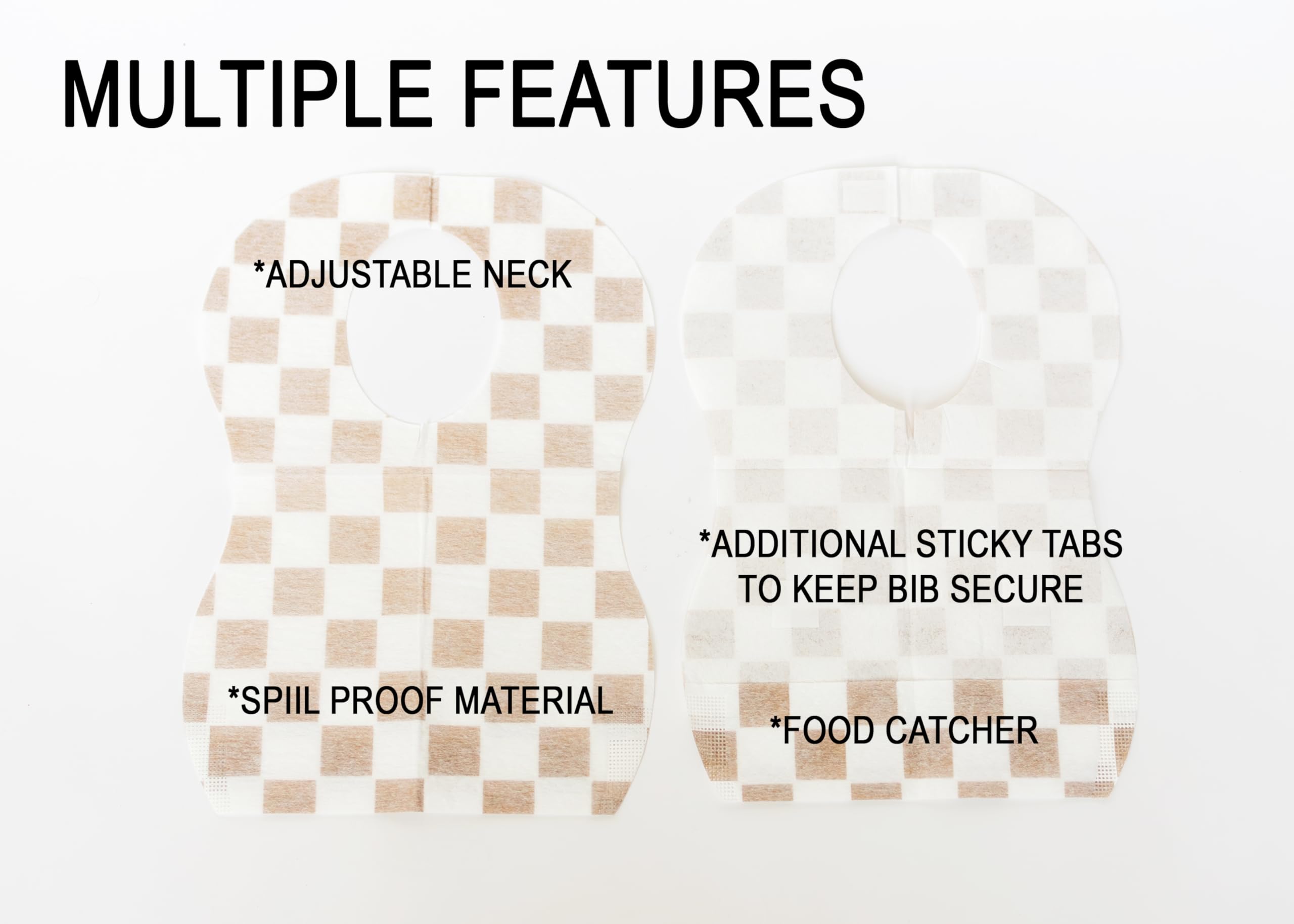 Happy Haven versatile bibs for mealtime, snacks, or messy art projects.