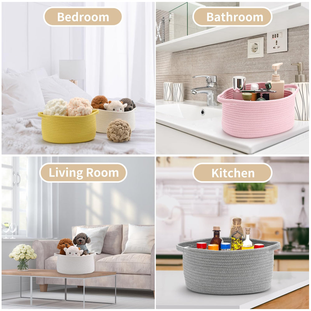 Happyiren baby-room storage basket adds warm texture to nursery organization