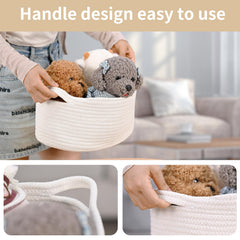 Happyiren multi-use basket in kid room for toys keeps things tidy