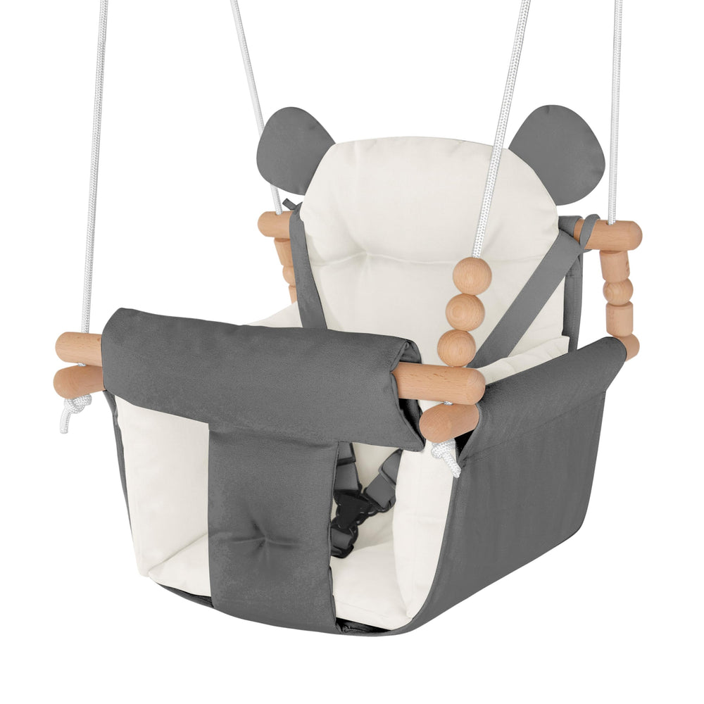 HAPPY PIE BABY SWING secure canvas seat for safe indoor or outdoor use
