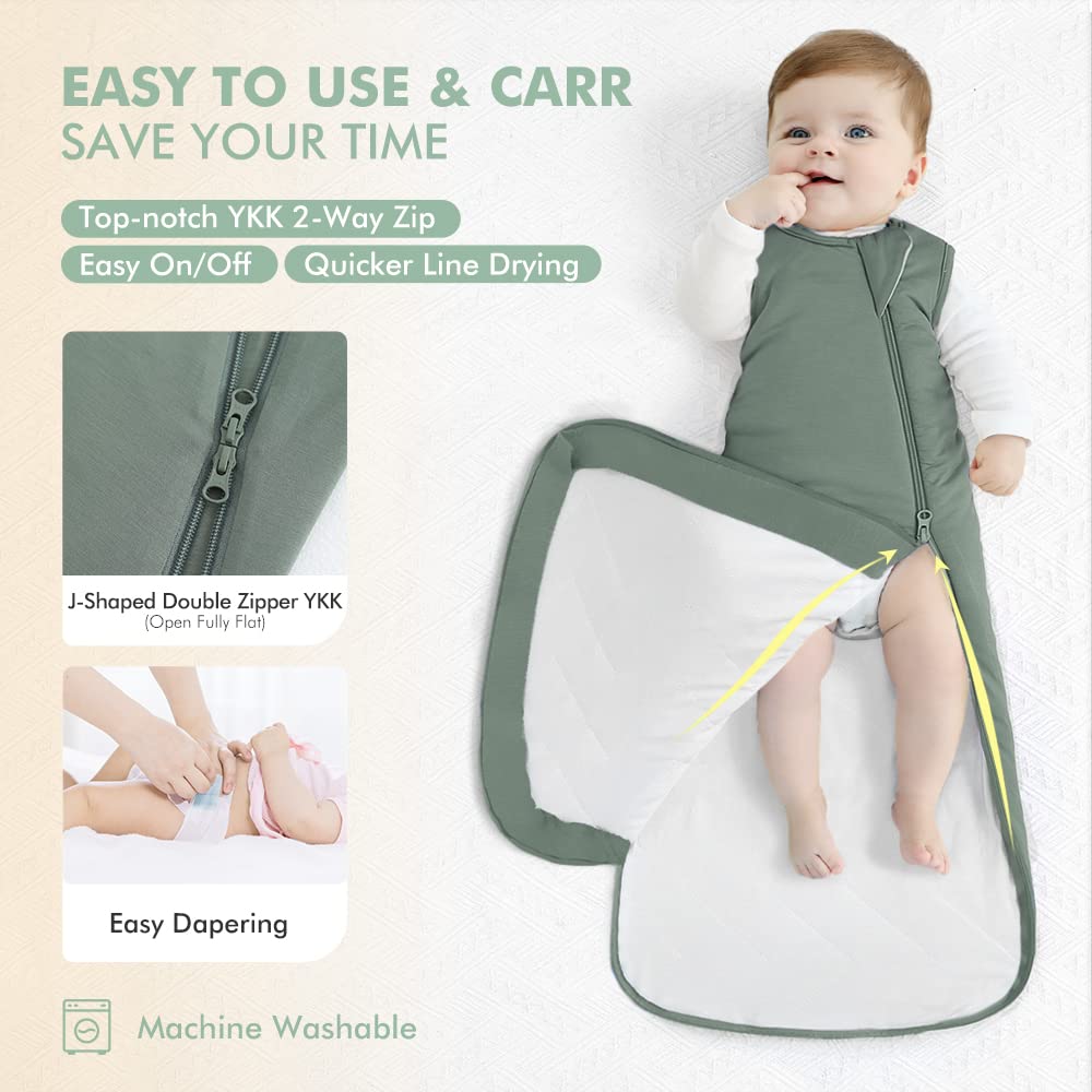 HAPIU 2-way YKK zipper closure enables easy diaper changes.