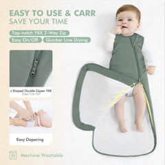 HAPIU 2-way YKK zipper closure enables easy diaper changes.