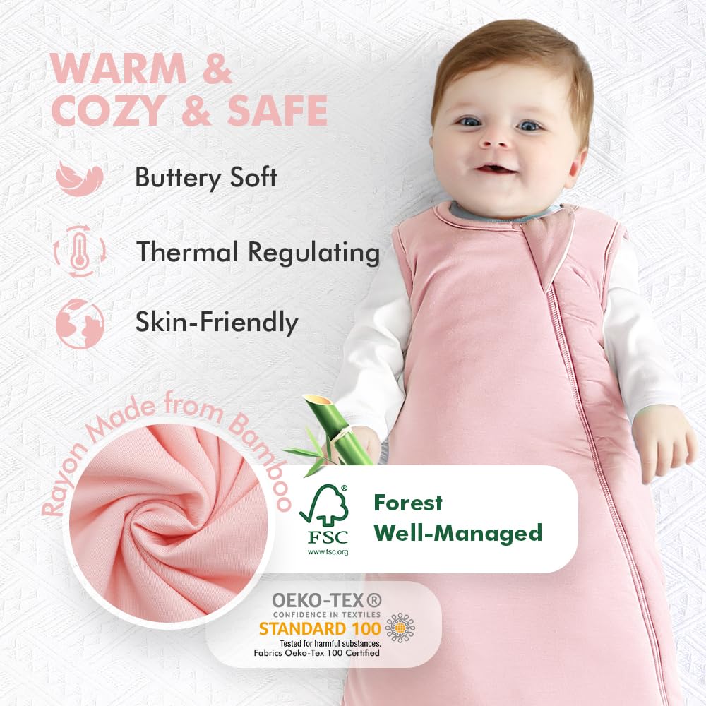 HAPIU sleep sack 2-way YKK zipper detail enables easy diaper changes