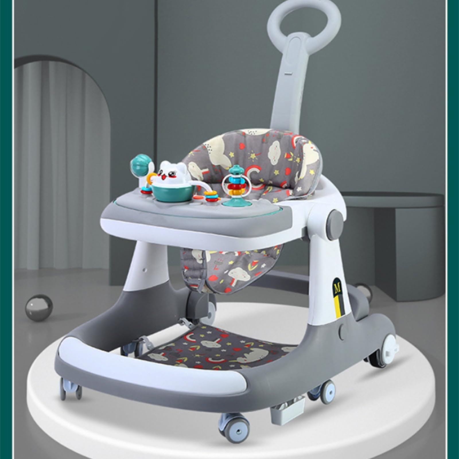 HAPYOOY 5in1 walker folds compactly for easy storage and travel