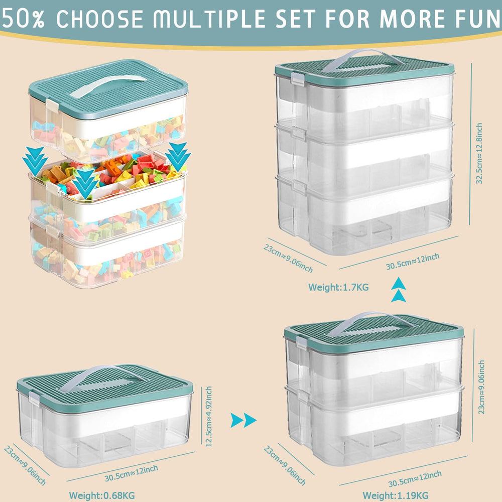 Harazaqa toy box lid handle enables easy transport for kids and families.