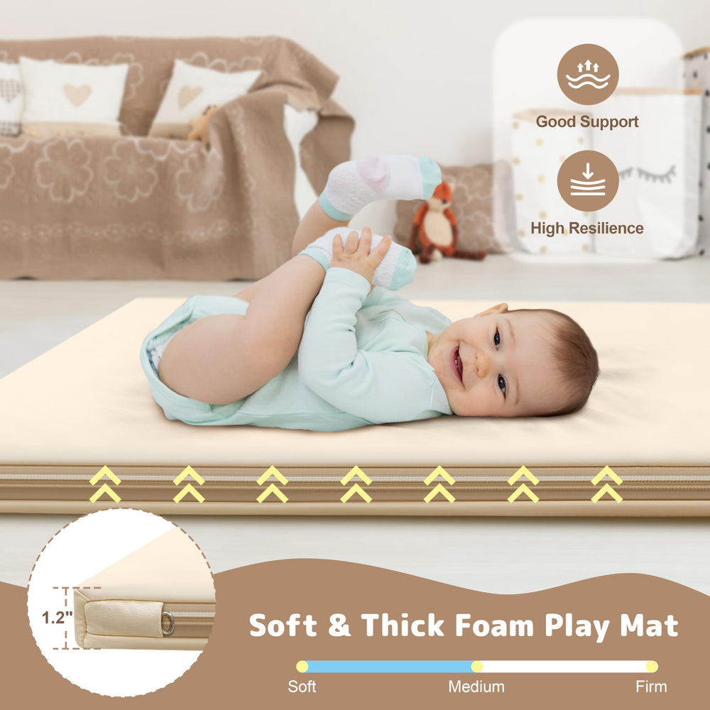 HARBOLLE foam pad 1.2-inch thick provides soft joint support during crawling