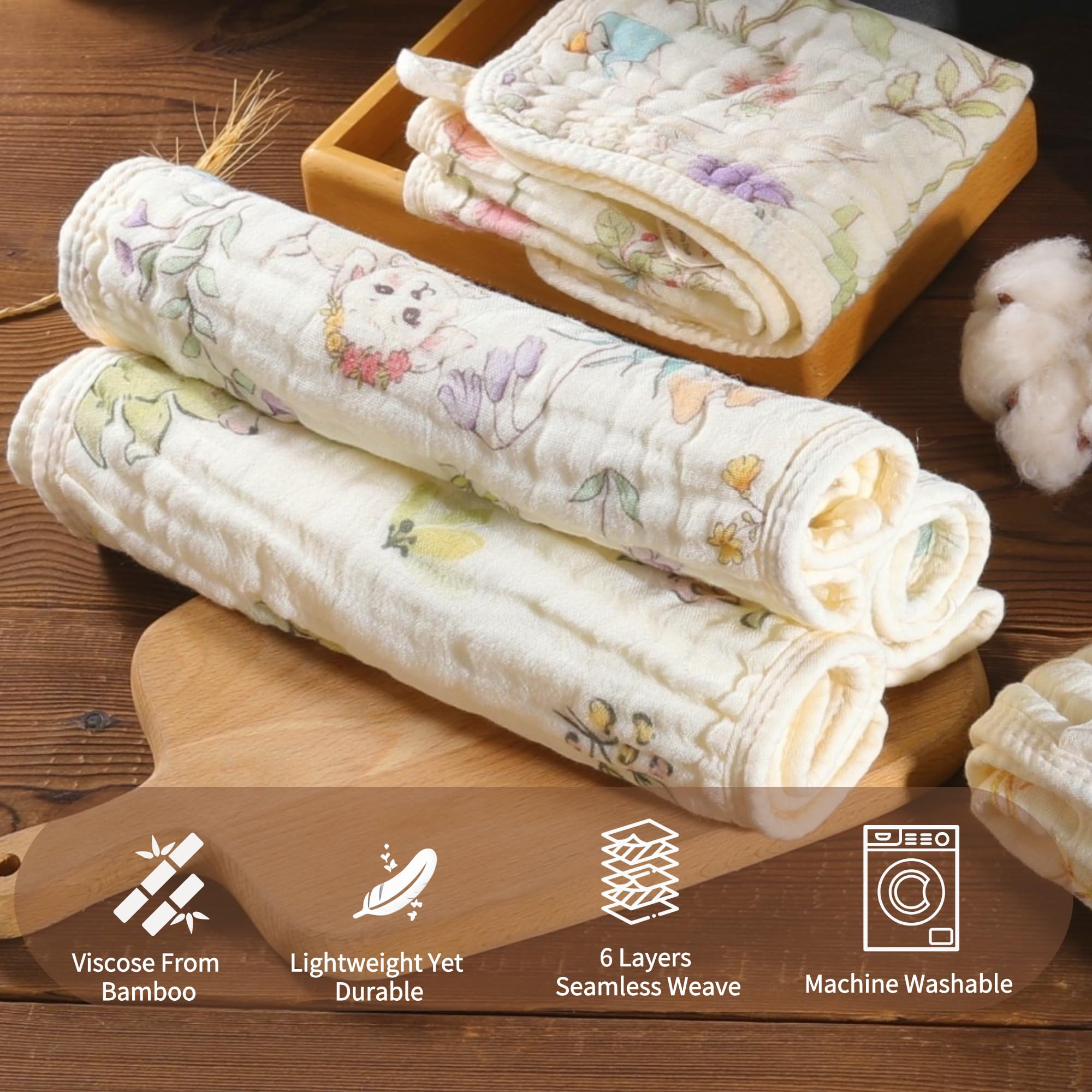 HardNok absorbent muslin burp cloth demonstrates high absorption for dry mealtime