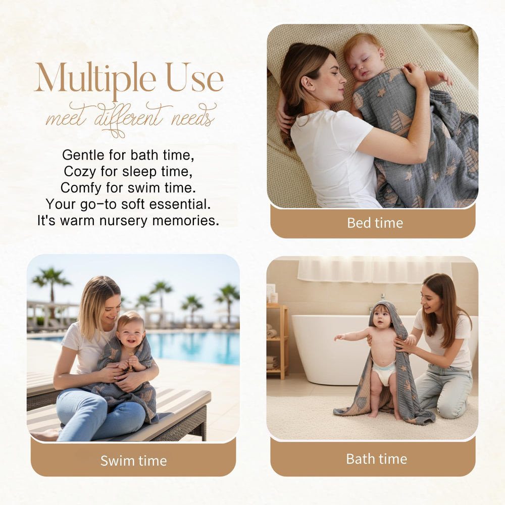 HardNok baby towel absorbent closeup demonstrates quick-dry performance after bath time