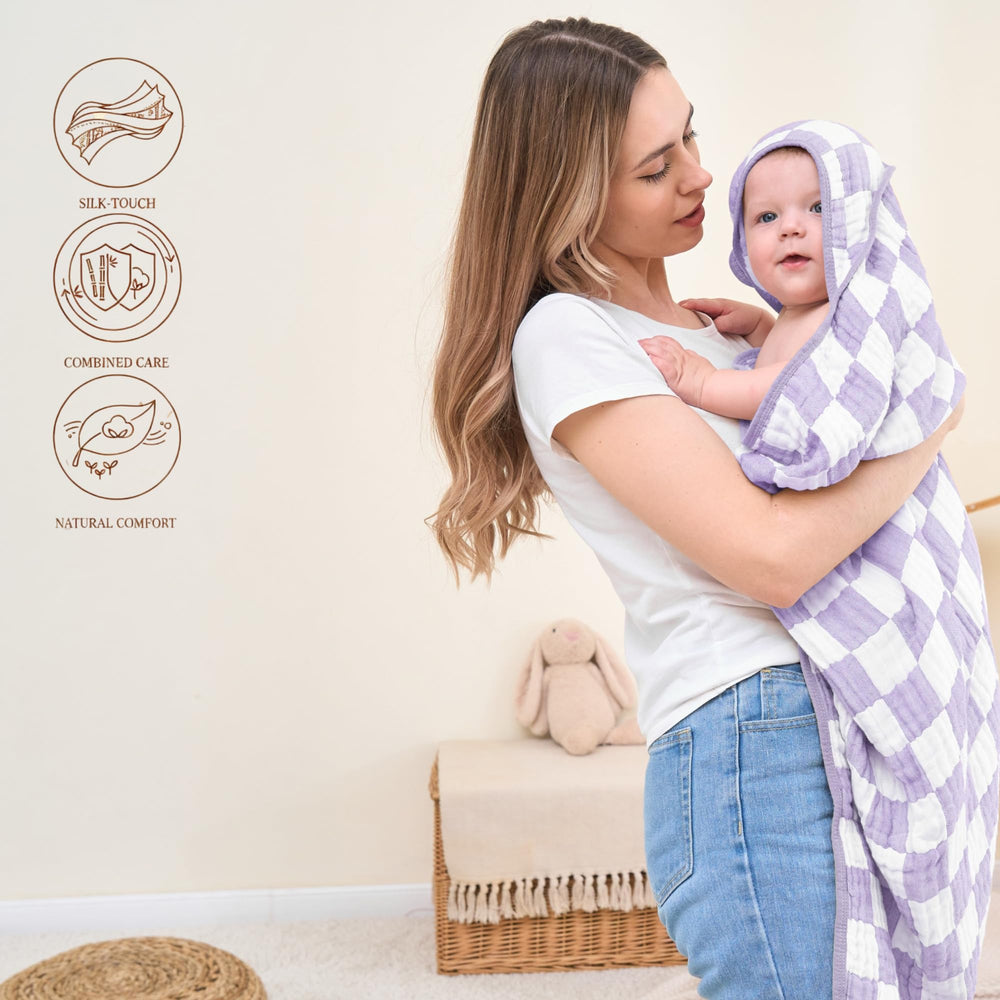 HardNok small square lavender towel ideal for quick cleanups on the go