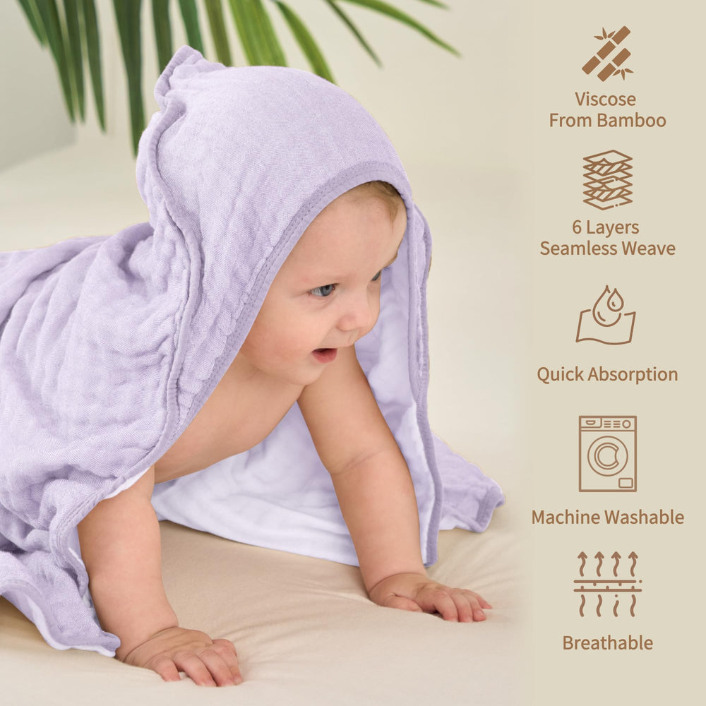 HardNok 6-layer muslin weave towel close-up showing breathable soft fabric