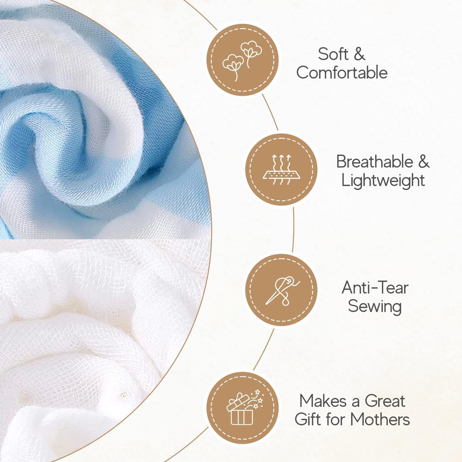 HardNok washcloths close-up, multipurpose cloths for burp cloths and wipes.