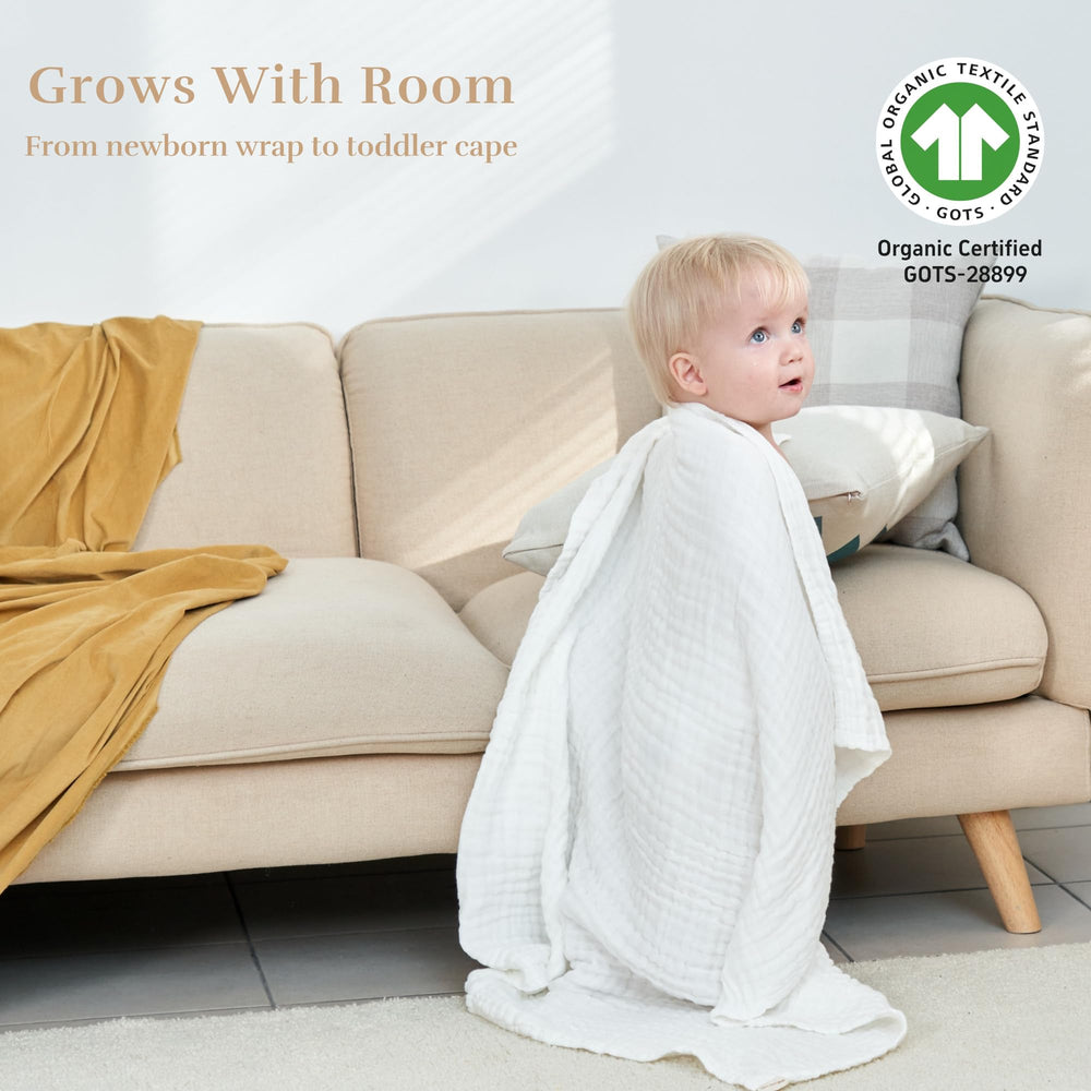 HardNok pink-stripe towel folded—ultra-soft touch for delicate newborn skin.