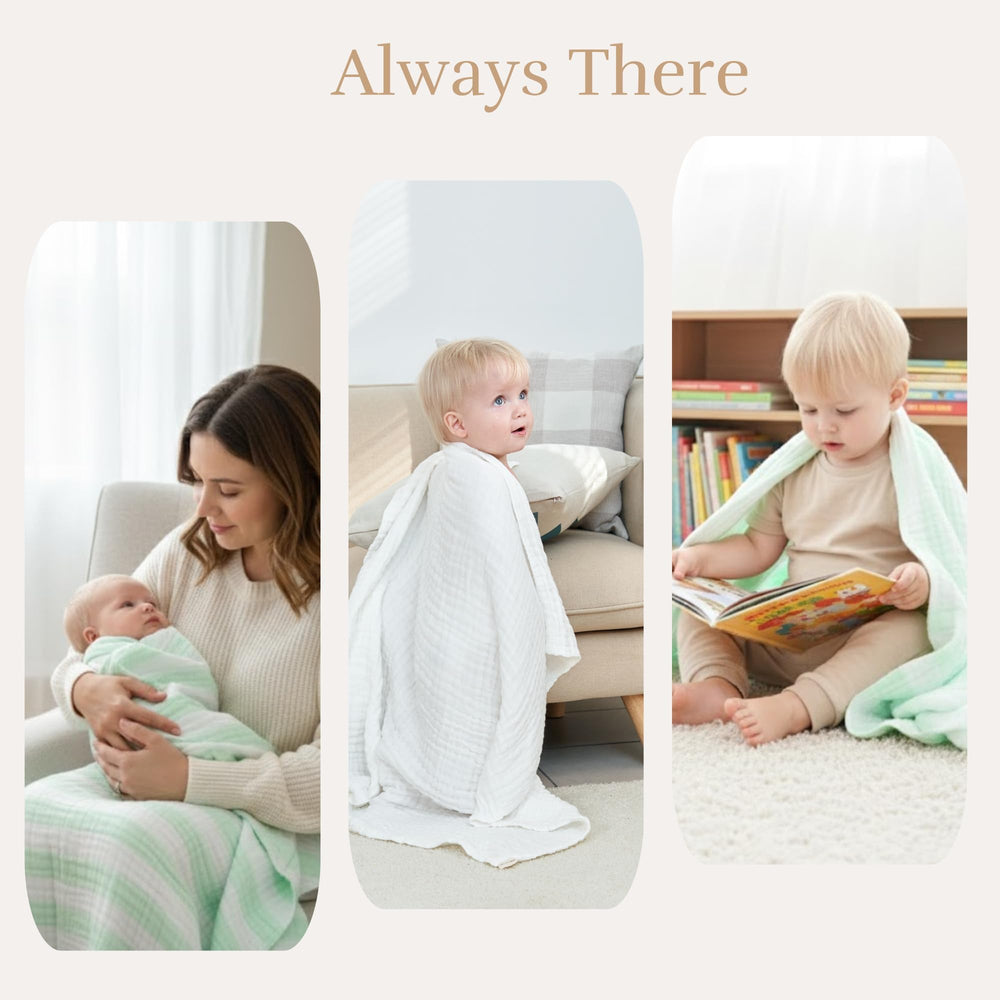 HardNok muslin baby towel set gift box ready for baby showers.