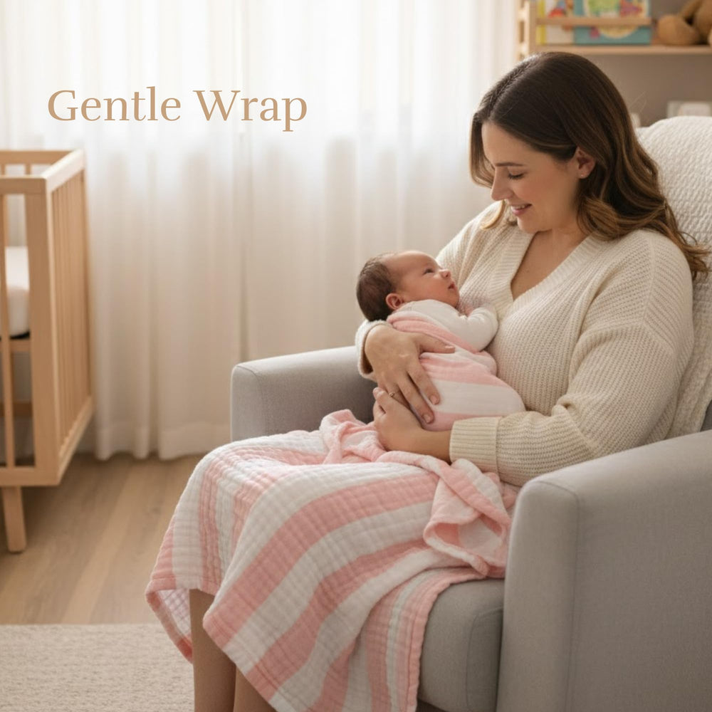 HardNok six-layer cotton gauze—soft, breathable warmth for comfortable drying.