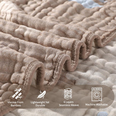 HardNok muslin bamboo-blend fabric close-up showing breathable softness
