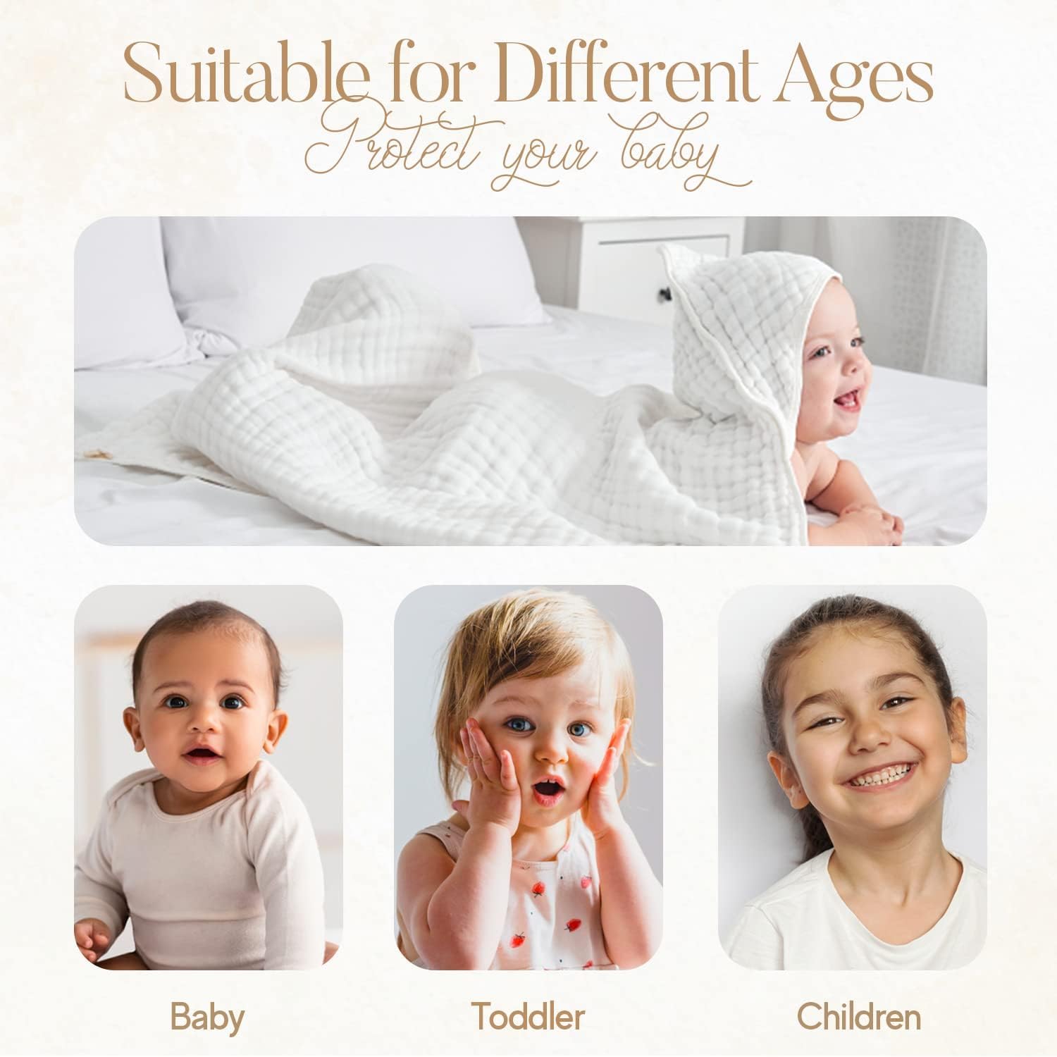 HardNok Muslin Hooded Towel swaddle-play-mat use demonstrates versatility