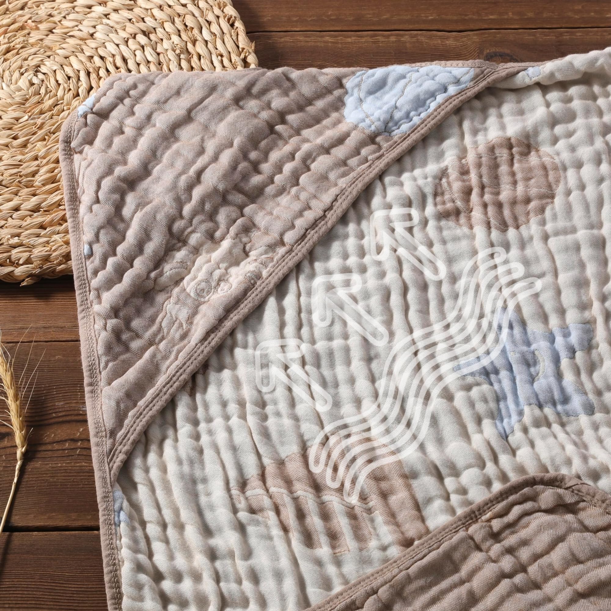 HardNok 32-inch hooded towel provides newborn-to-toddler coverage