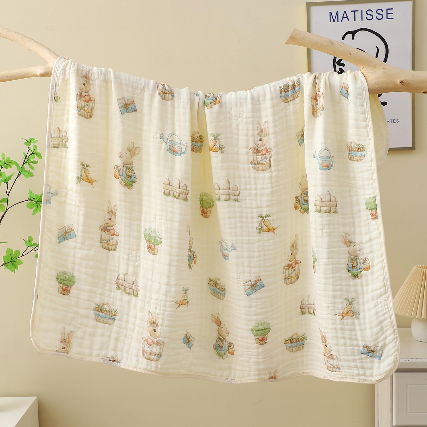 HardNok nursery-decor-ready blanket adds a cozy touch.